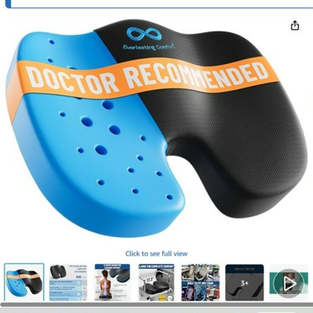 New Memory Foam Comfort Cooling Seat Pad. NWT. New.